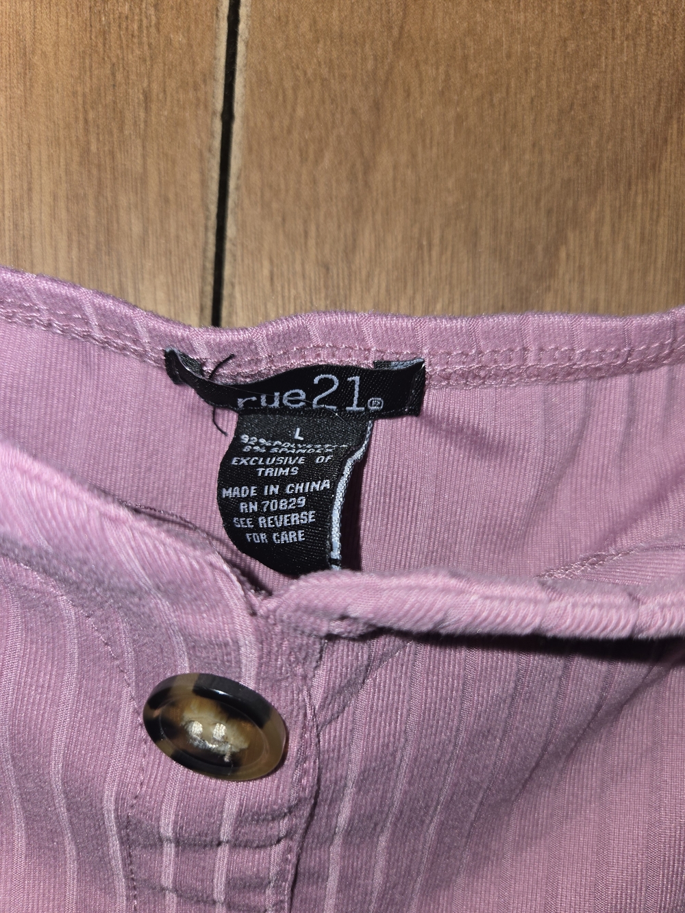 Off-Shoulder Button-Front Women's Top - Picture 3 of 4